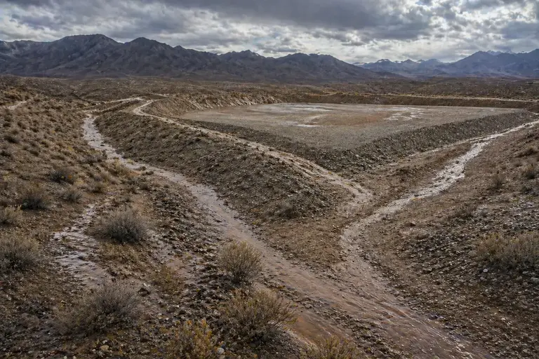 Proper desert drainage grading and erosion control for off-grid property