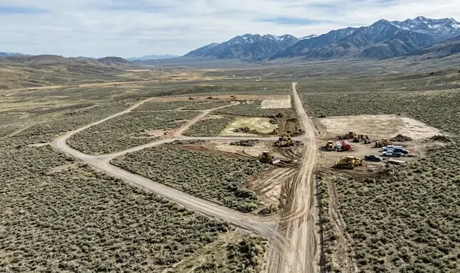 Large scale ranch land clearing project in remote Elko County Nevada